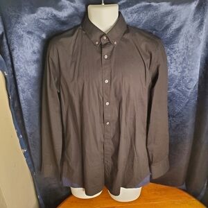 Five Four Button Down Shirt Men's Medium Black
